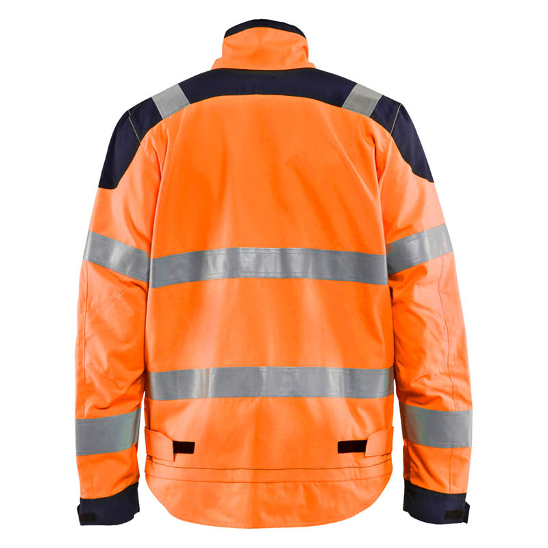 Blaklader Multinorm Jacke Inhärent High Vis Orange/Marinebla